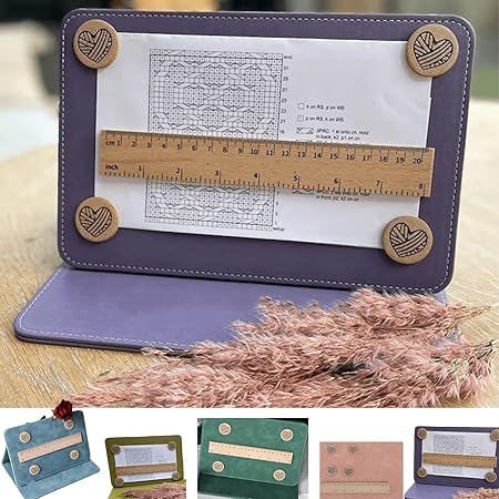 Amazon.com: Knitting Pattern Holder, Magnetic Chart Keeper Knitting ...