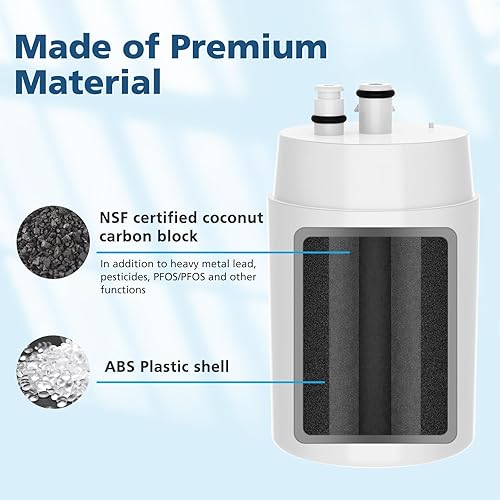 Miniatura 3 de Paquete de 2 cartuchos de filtro de repuesto para grifos, compatible con el sistema de filtración de agua Brita Faucet Brita 36311, 36313, FR-200,