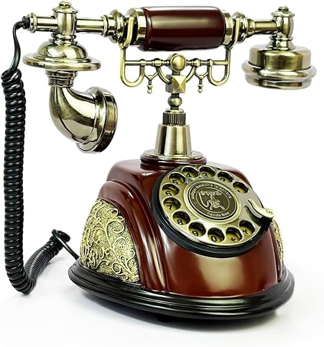 Miniatura 5 de TelPal 1960 - Sistema de decoración de teléfono con cable, estilo antiguo de cerámica