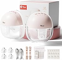 NCVI Hands-Free Wearable Breast Pump: 4 Modes 9 Levels, Ultra-Quiet <42dB, 150min Battery, 19/21/24mm Flanges