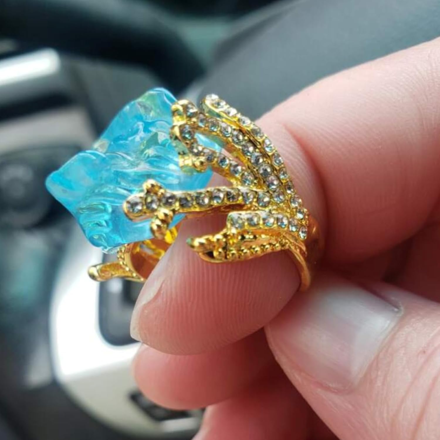 Statement Rings Chunky Gold Adjustable Fashion Jewelry Rings Summer Accessories Jewelry Birthday Gifts for Women - Image 5