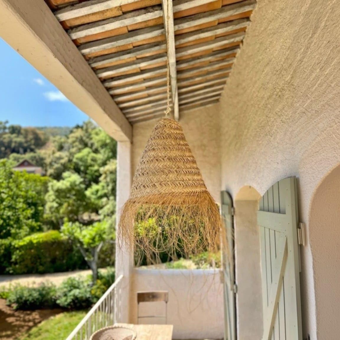 Generico Lampadario a Sospensione in Paglia Artigianale Marocchino: Stile Etnico, Illuminazione Naturale e Accogliente 2403211007 Rattan Vimini Giunco Bambù Senza Impianto Elettrico