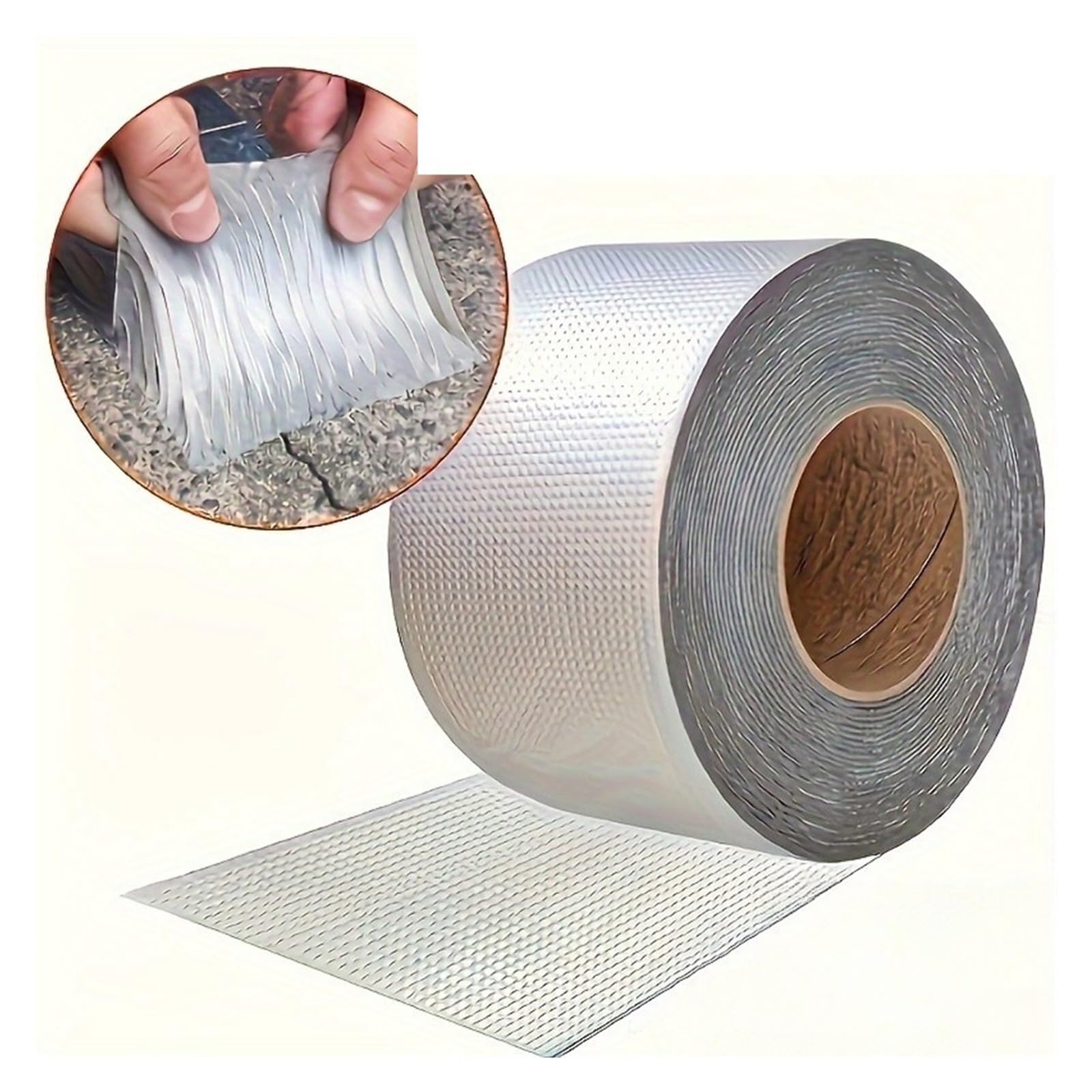 Nastro for Riparazione Tende in Foglio di Alluminio | 1/2 Rotoli: Tenda, Telo, Tenda, Tubo, Parete, Riparazione delle perdite della piscina(2 Rolls)