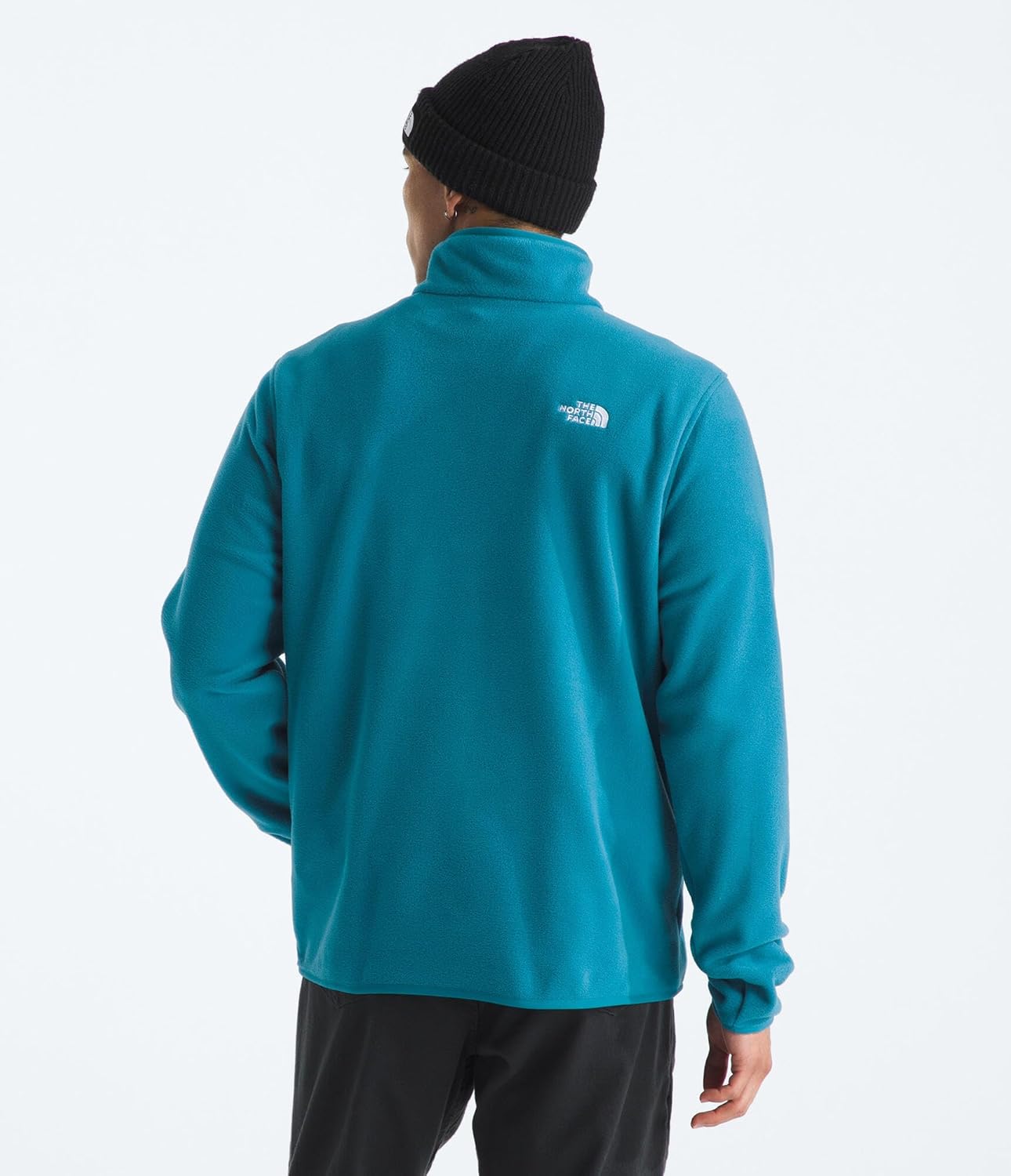 The North Face mens Glacier Fleece Quarter Zip Jacket - 2 Zippered Hand Pockets, Comfortable Stretch Fabric - Image 3