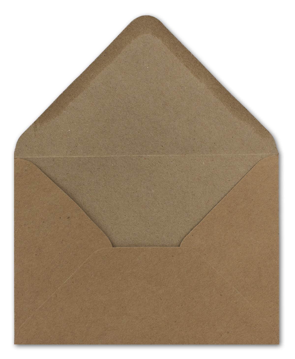 200 kopert z papieru typu kraft, DIN A6, składane kartki w kolorze naturalnym brązowym, 10,5 x 14,7 cm, 220 g/m², koperty DIN C6 11,5 x 16,0 cm, 90 g/m², naturalny brąz