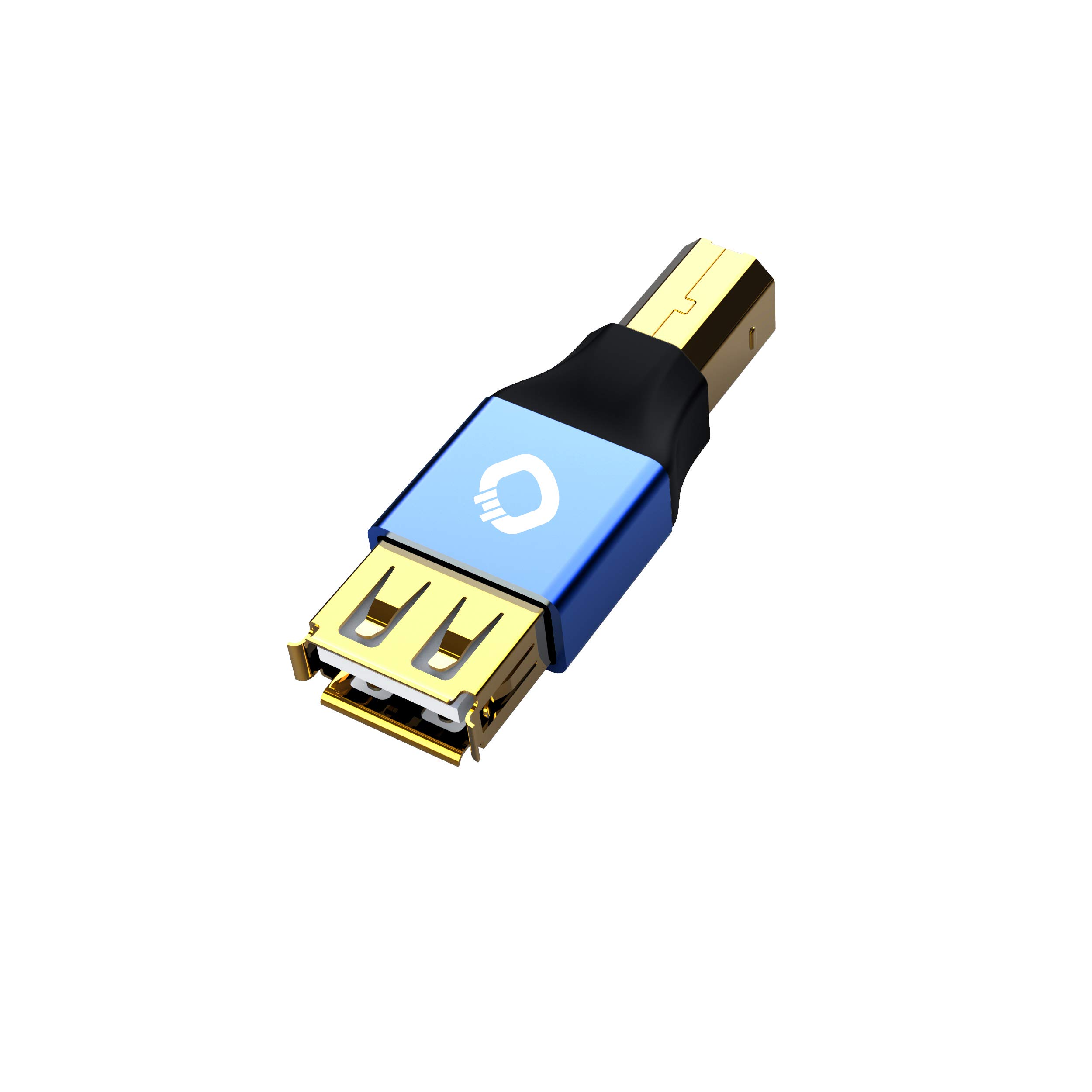 Oehlbach USB-Plus AD/B (USB 2.0 Adapter, Type A female to Type B) black/blue