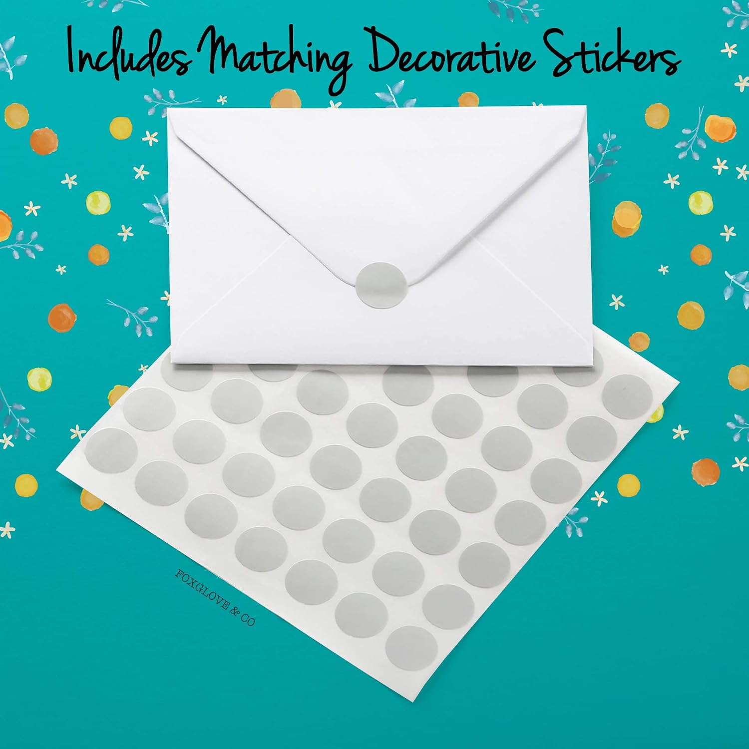 48 Blank Cards with Envelopes Bulk - Assorted Fruit All Occasion Greeting Cards - Includes Blank Note Cards, Envelopes, Stickers & Box - Perfect for Thank You Notecards, Birthday, Kids Stationary Set