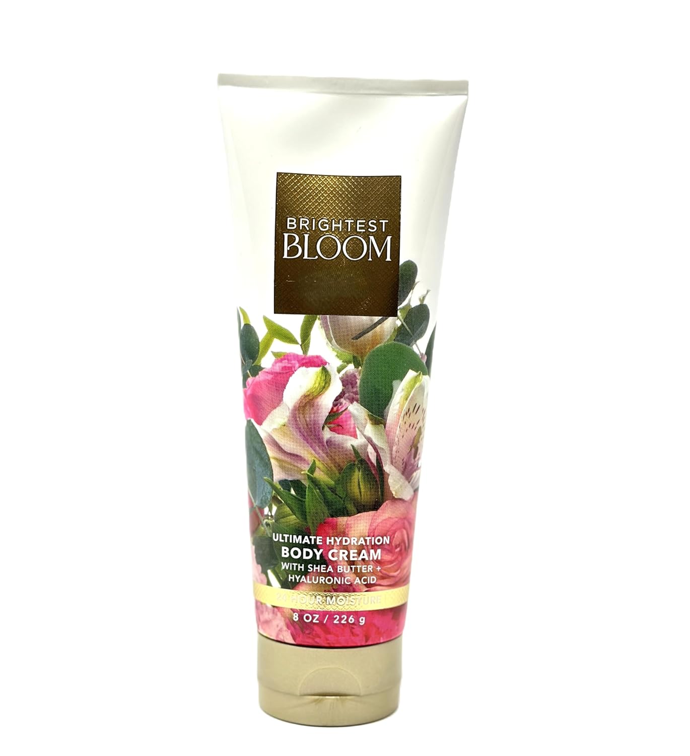 BRIGHTEST BLOOM Ultimate Hydration Body Cream 8 oz with shea butter + hyaluronic acid 24 Hour Moisture Bath and Body