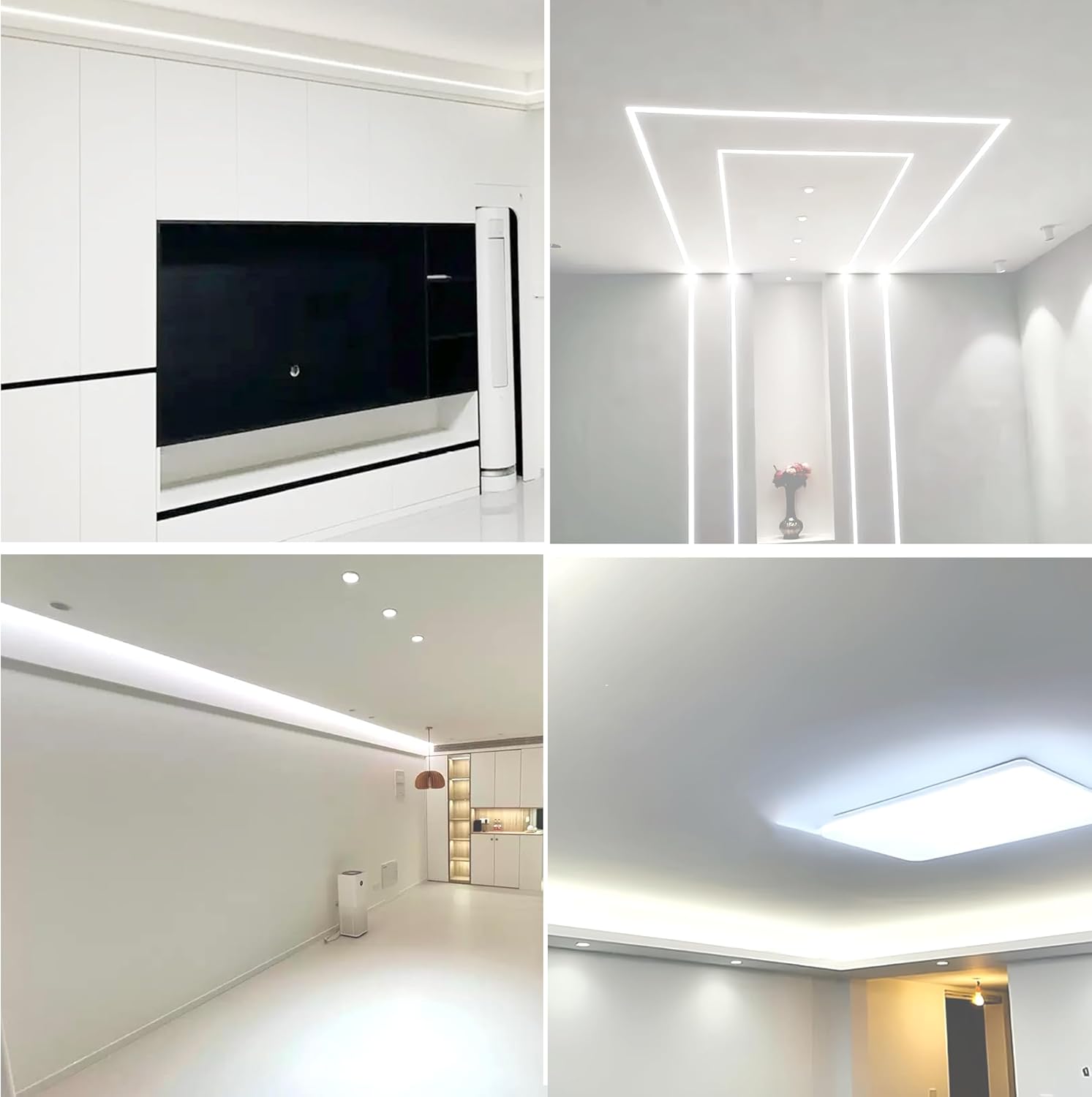 5V 8mm Width USB COB LED Strip Lights with Dimmable Switch,Cool White 6500K,320LEDs/M,8W/M,CRI90,6.56FT/2M,Electroplated Double-Sided Panel Light Strip,Waterproof IP20,for Indoor Decoration