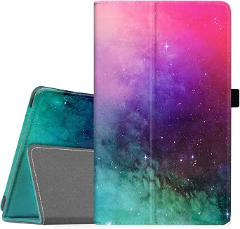 Folio Case for 8" inch Tablet 8th / 7th Generation Tablet 2018/2017 Released, Slim Foldable, Cover not fit for 8" Lenovo V8 2018 Android Tablet Pink Starry