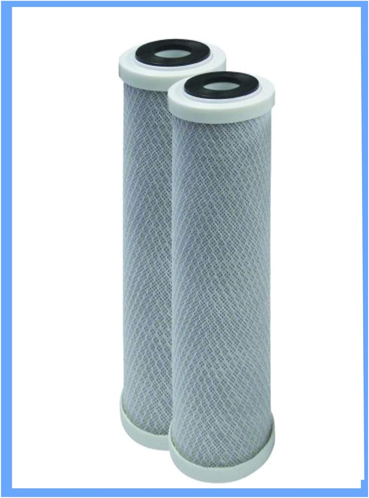 CFS – 2 Pack Carbon Block Water Filter Cartridges Compatible with WCBCS975RV Models – Remove Bad Taste & Odor – Whole House Replacement Water Filter Cartridge- White