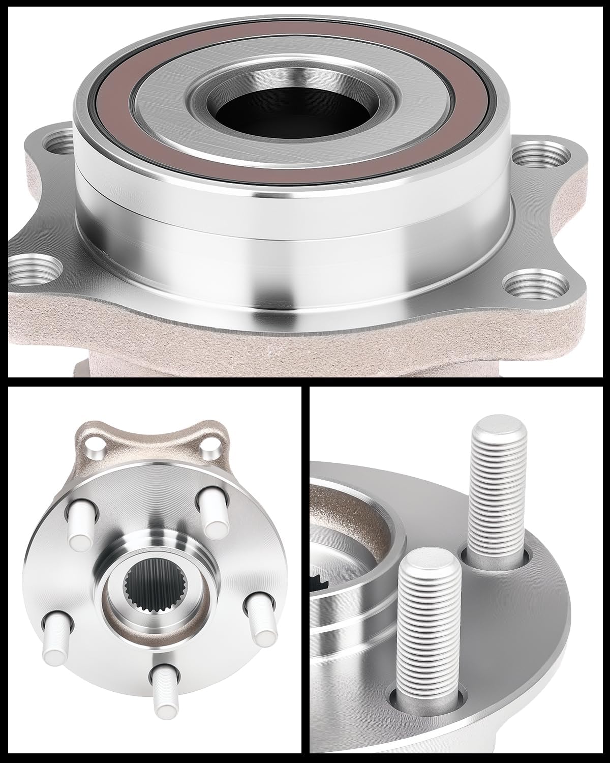 Oktiger 512401 Rear Wheel Bearing and Hub Assembly with 5-Lug Fit for Subaru Impreza 2008-2014, Forester 2009-2013, Outback Legacy 2010-2014, Crosstrek 2019-2021, WRX, for Toyota 86, GR86, Set of 2