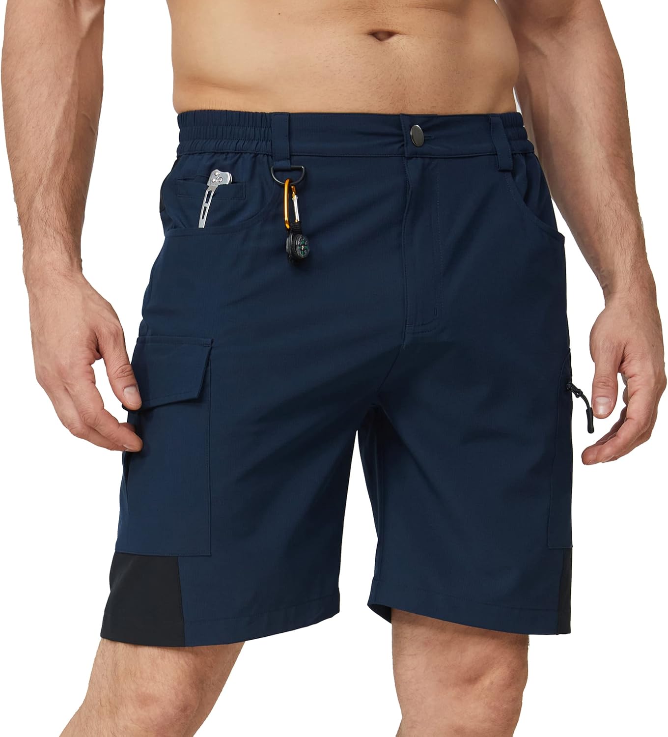 Nomolen Men's Hiking Cargo Shorts Lightweight Quick Dry Athletic Shorts with Multi Pocket for Workout Golf Camping Casual at  Men’s Clothing store