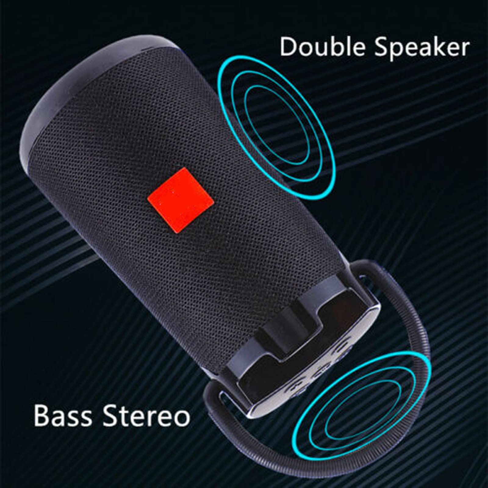 Bezprzewodowa kolumna dźwiękowa głośnika Bluetooth zewnętrzny przenośny subwoofer audio obsługuje kartę FM TF AUX U disk;,H