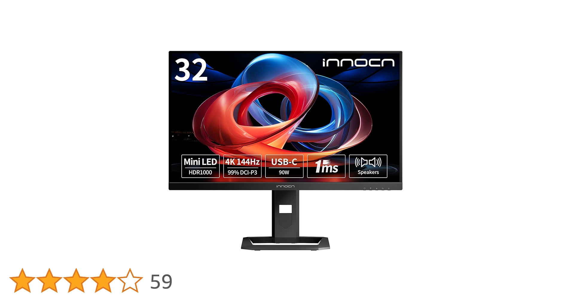 innocn 32m2v４K MiniLED 144Hz HDR1000 Amazon.com: INNOCN 32