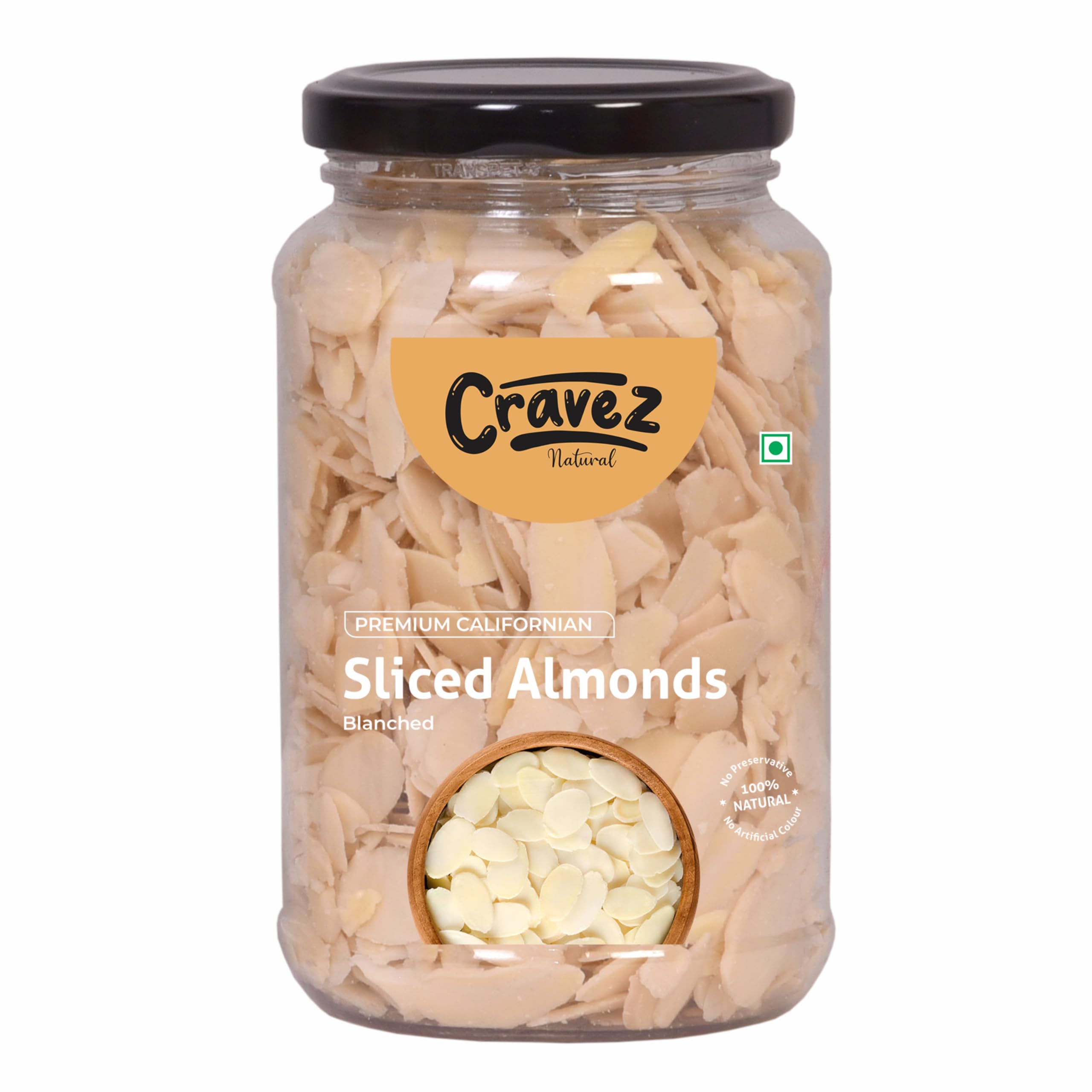 Cravez Sliced Blanched California Almonds - 200g (Badam Flakes, Perfect for Garnish, Baking, Salads, Desserts and Cake | Almond Flakes (Without Skin) | High In Vitamins (B0D2DBZTJH) Amazon Price History, Amazon Price Tracker
