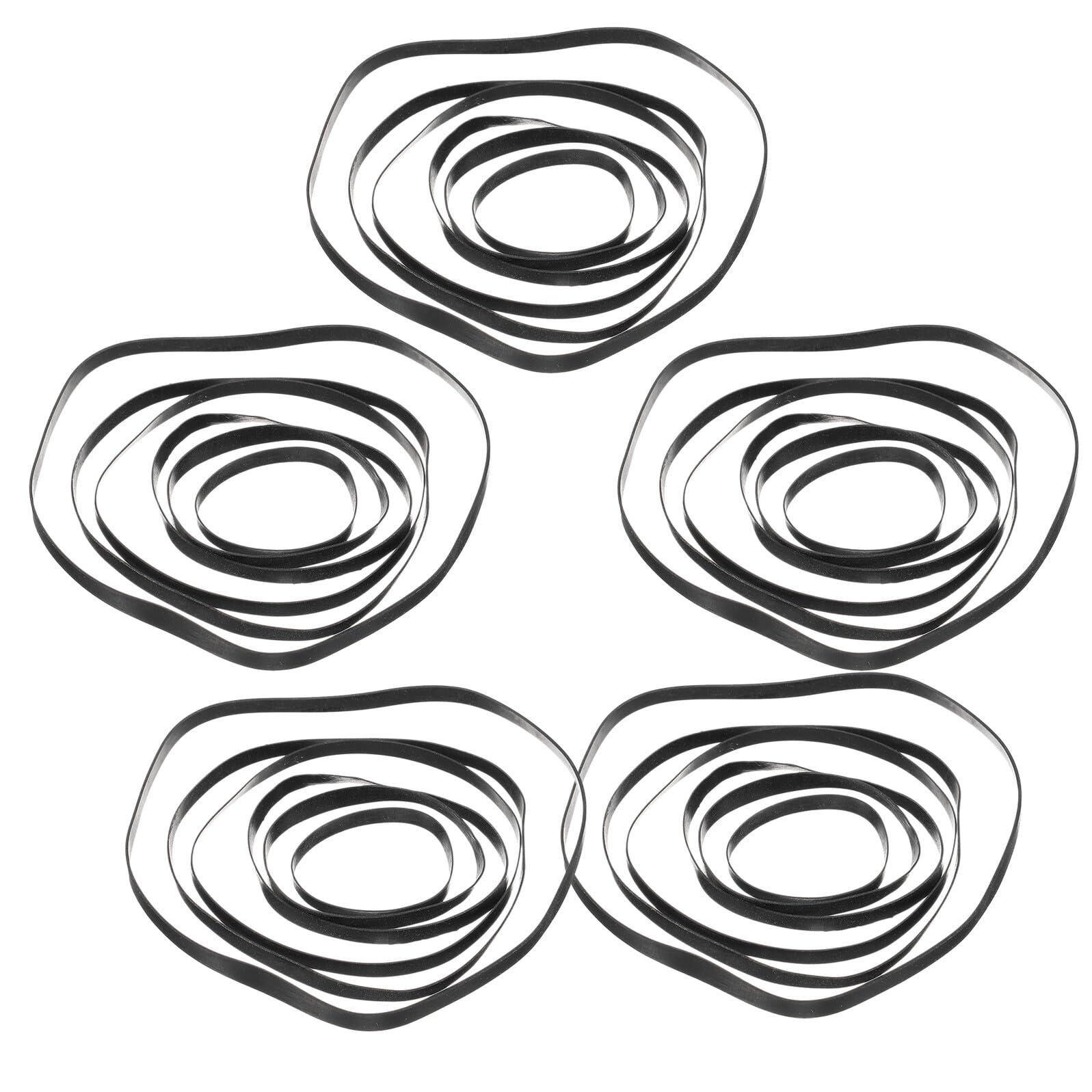 OUNONA Cinghie Per Cassette 50 Pezzi Gomma Quadrate 4 Mm Per Riparazione e Manutenzione Lettori Dvd e Registratori Musicali