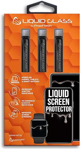 Protector de pantalla de vidrio líquido para hasta 12 dispositivos, ajuste universal para todos los teléfonos inteligentes, tabletas y relojes,