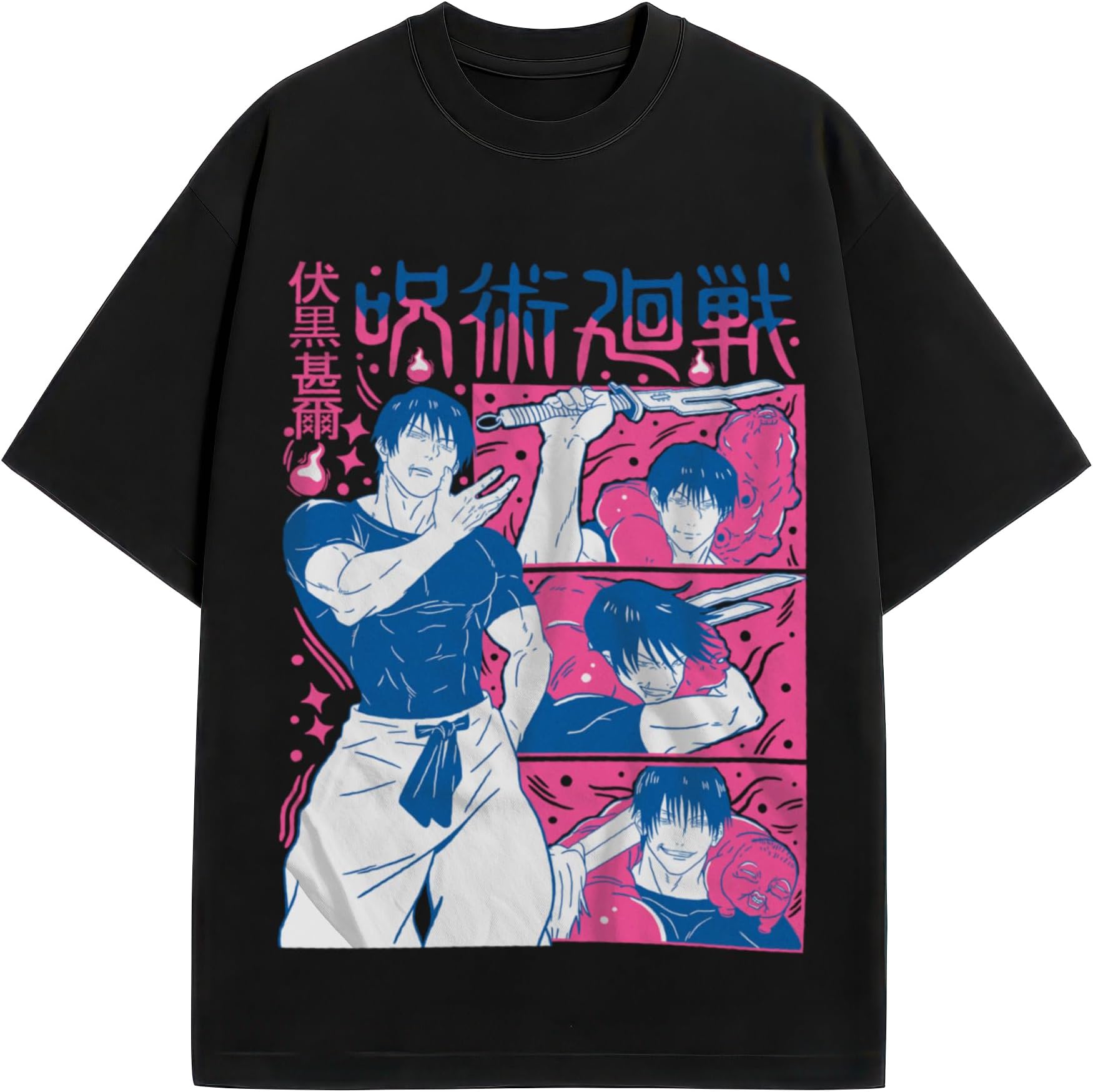 Toji Jujutsu Kaisen Anime Unisex Premium Oversized T Shirts