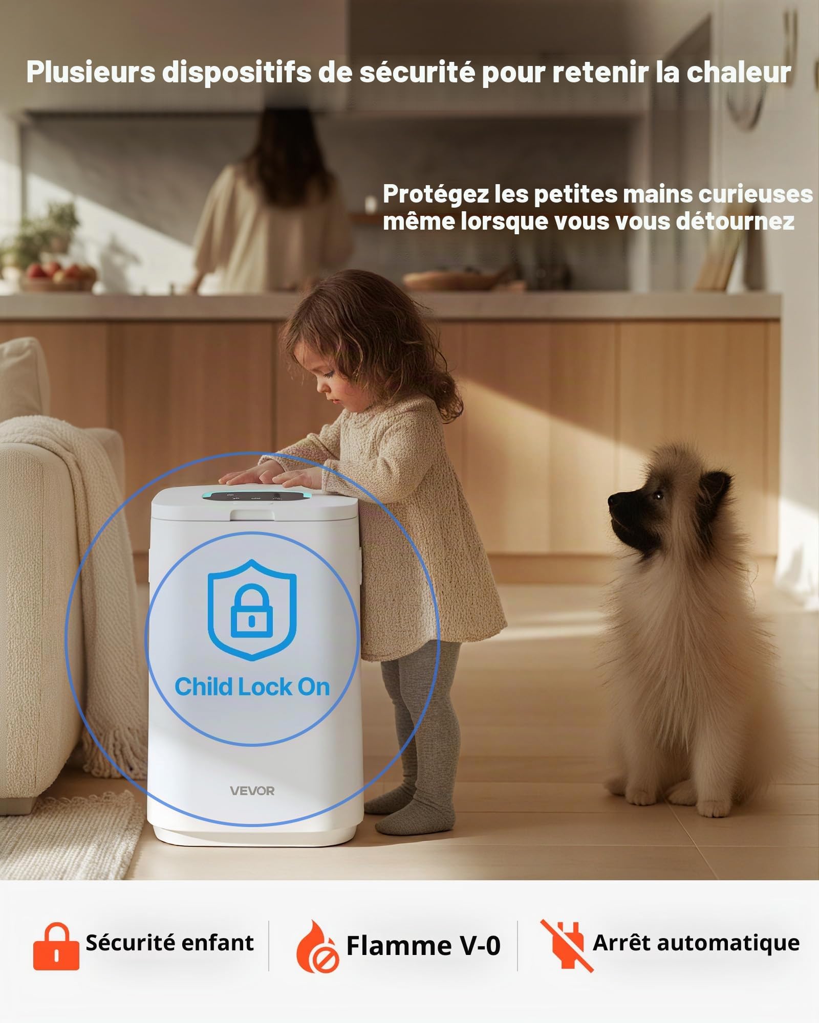 VEVOR Chauffe Serviettes 20 L, Seau Sèche-Serviettes pour Salle de Bain, avec Écran LED, Réglage de la Température, Minuterie et Verrou de Sécurité, pour Couvertures Peignoirs, Spa Massage, Blanc