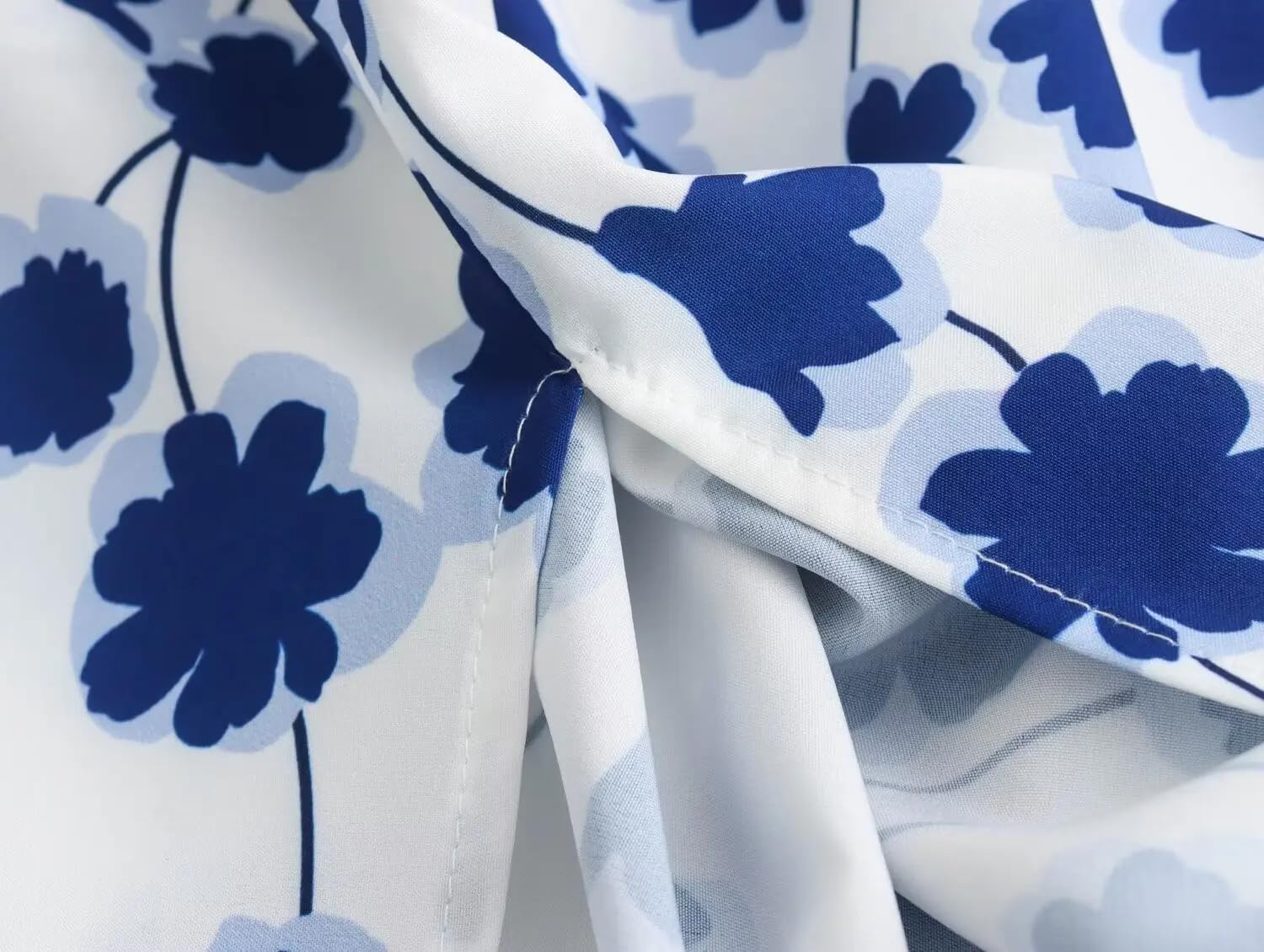 Vestido de manga abombada con estampado floral para mujer, cuello cuadrado, botones, vestido largo midi para mujer, Y2k
