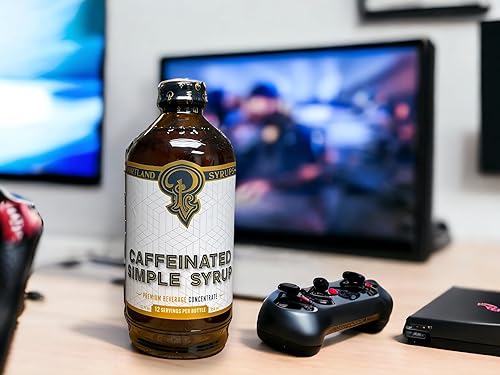 Miniatura 6 de Portland Syrups - Simple Syrup - Mezcla de bebida para cócteles excepcionales, cócteles sin alcohol, café, hornear y más (jarabe simple con cafeína)