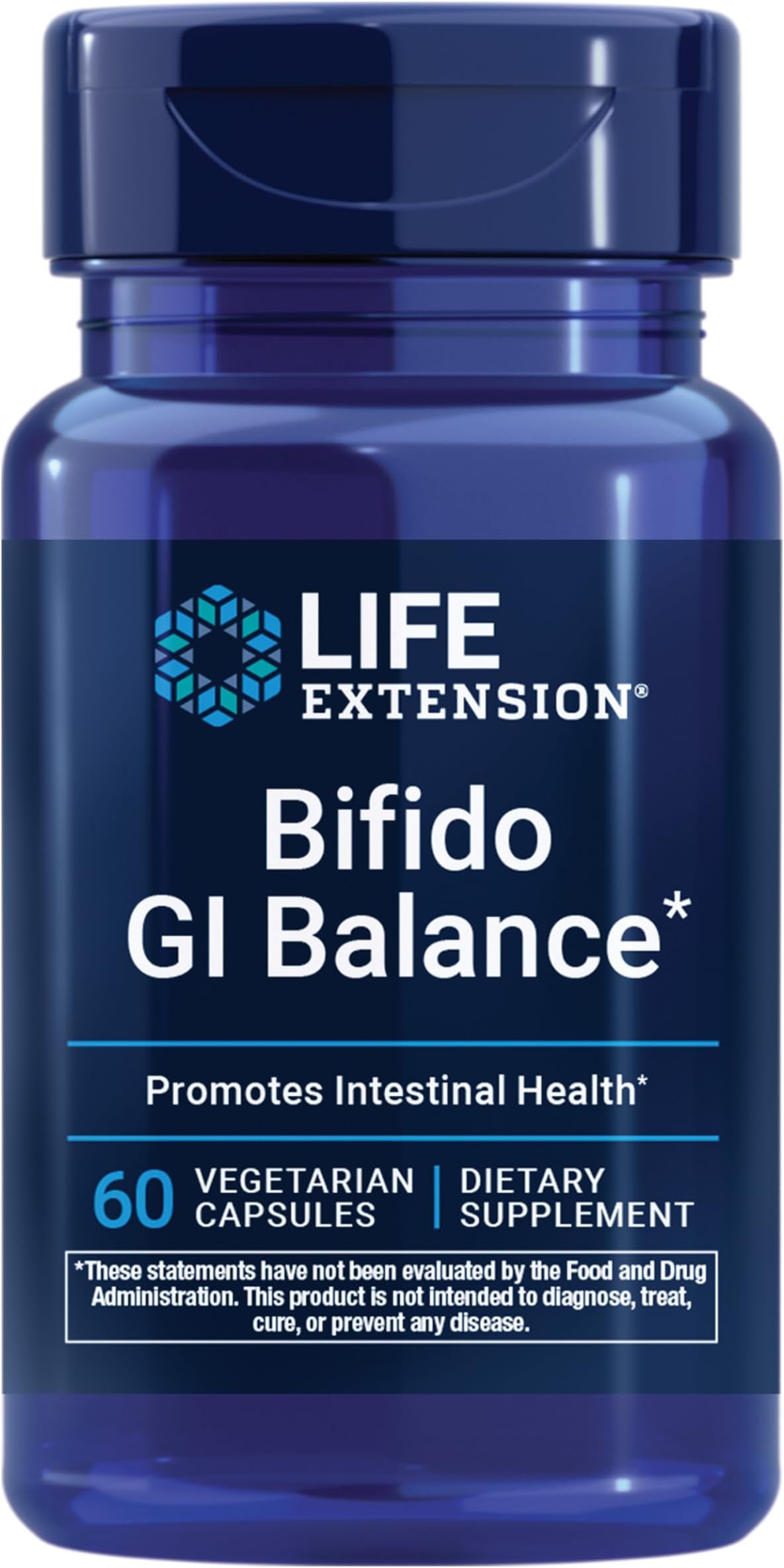 Bifido GI Balance, probiotics, Bifidobacterium longum BB536® (2 Billion CFU), Support Healthy Gut & Digestive Health, Gluten-Free, Non-GMO, Vegetarian, 60 Capsules