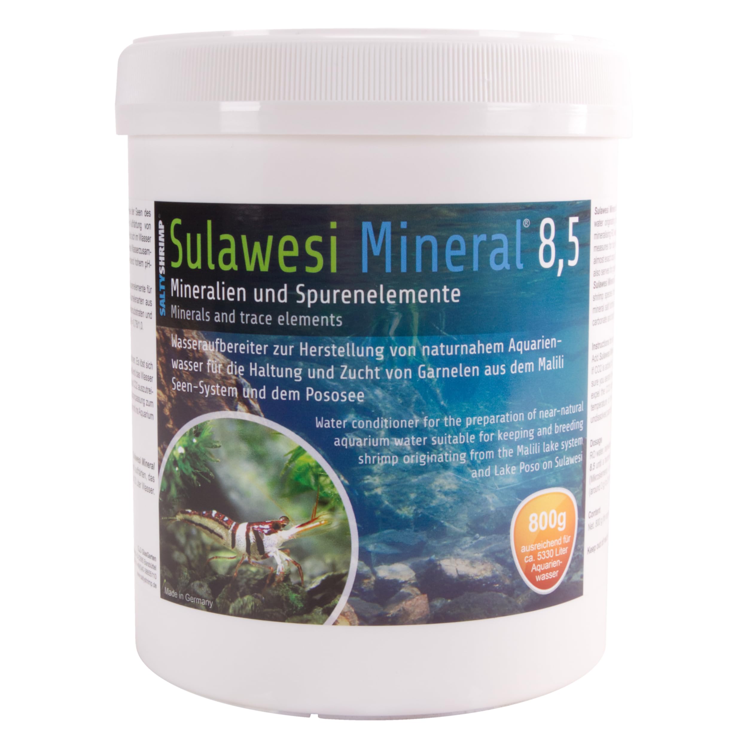 Sulawesi Mineral 8,5 sel de reminéralisation pour aquarium 800g