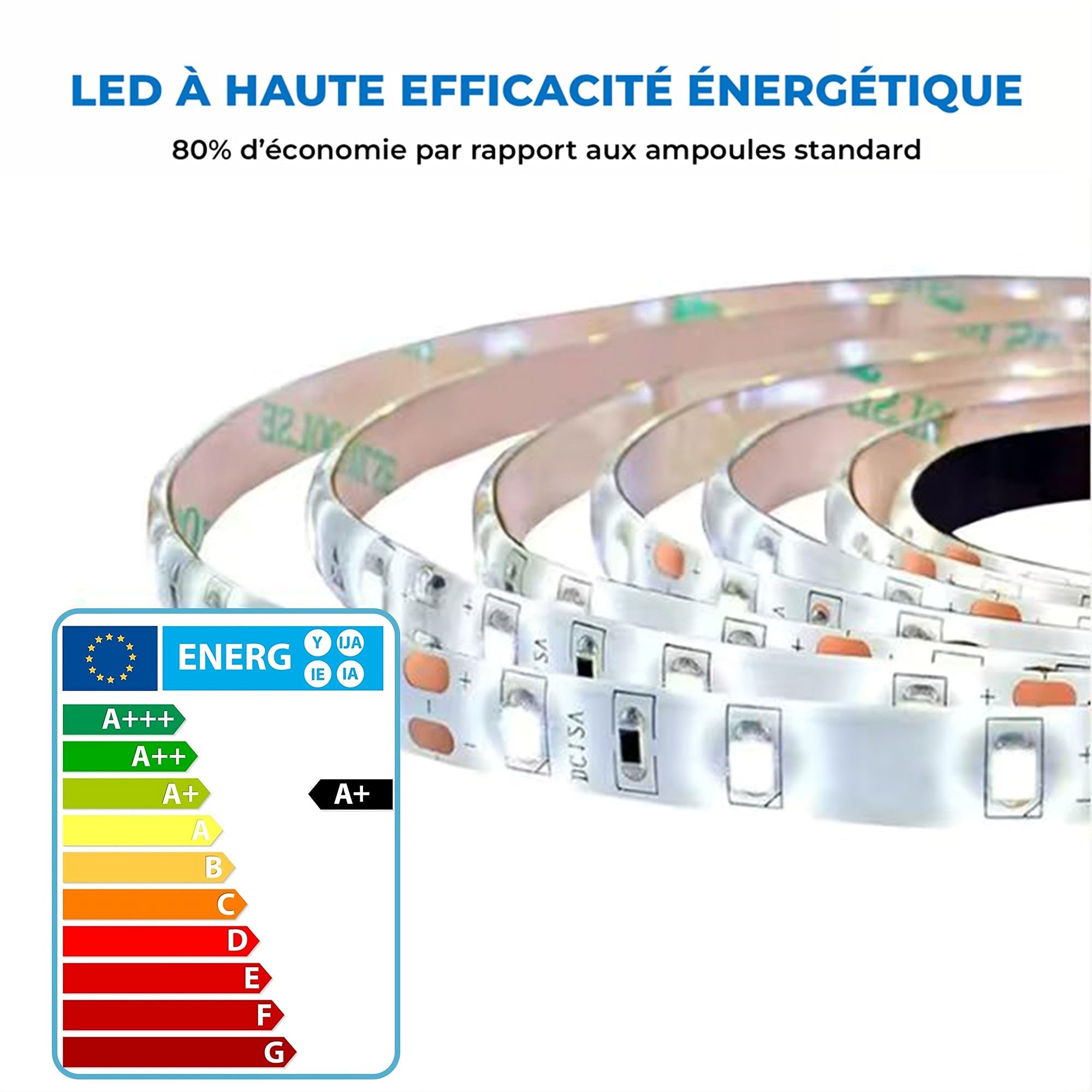 Miroir Lumineux 90x70 pour Salle de Bain avec Zone antibuée et luminosité réglable Pose Verticale ou Horizontale