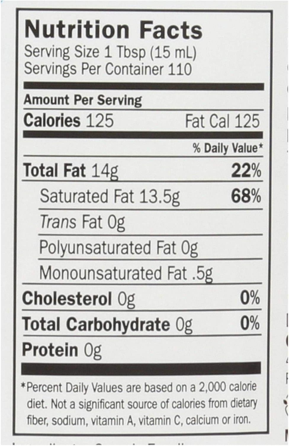 GARDEN OF LIFE, Organic Coconut Oil,Raw, Extra Virgin, Pack of 4, Size 56 FZ - No Artificial Ingredients Gluten Free Vegan 95%+ Organic