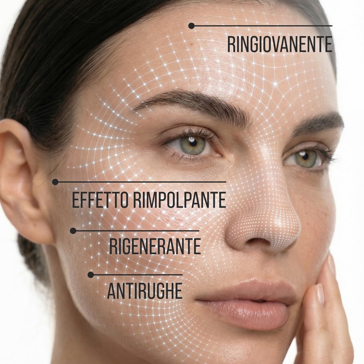 7DAYS Crema Viso e Collo Coreana Antirughe al Retinolo con Rullo Massaggiante – Effetto Lifting Rassodante e Compattezza, Azione Levigante, per Rughe e Linee Sottili, per il Doppio Mento, 40 ml