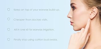 Ear Wax Removal Kit - Ear Irrigation Flushing System for Adults & Kids - The Perfect Ear Cleaning Tools