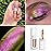 MAKI YIKA Glitter Eyeshadow Rose Pink Liquid Multichrome Eyeshadows Long Lasting, Metallic Chameleon Eye Shadow Smudgeproof Holographic Eye Topper Glitters (5 Moonbow)