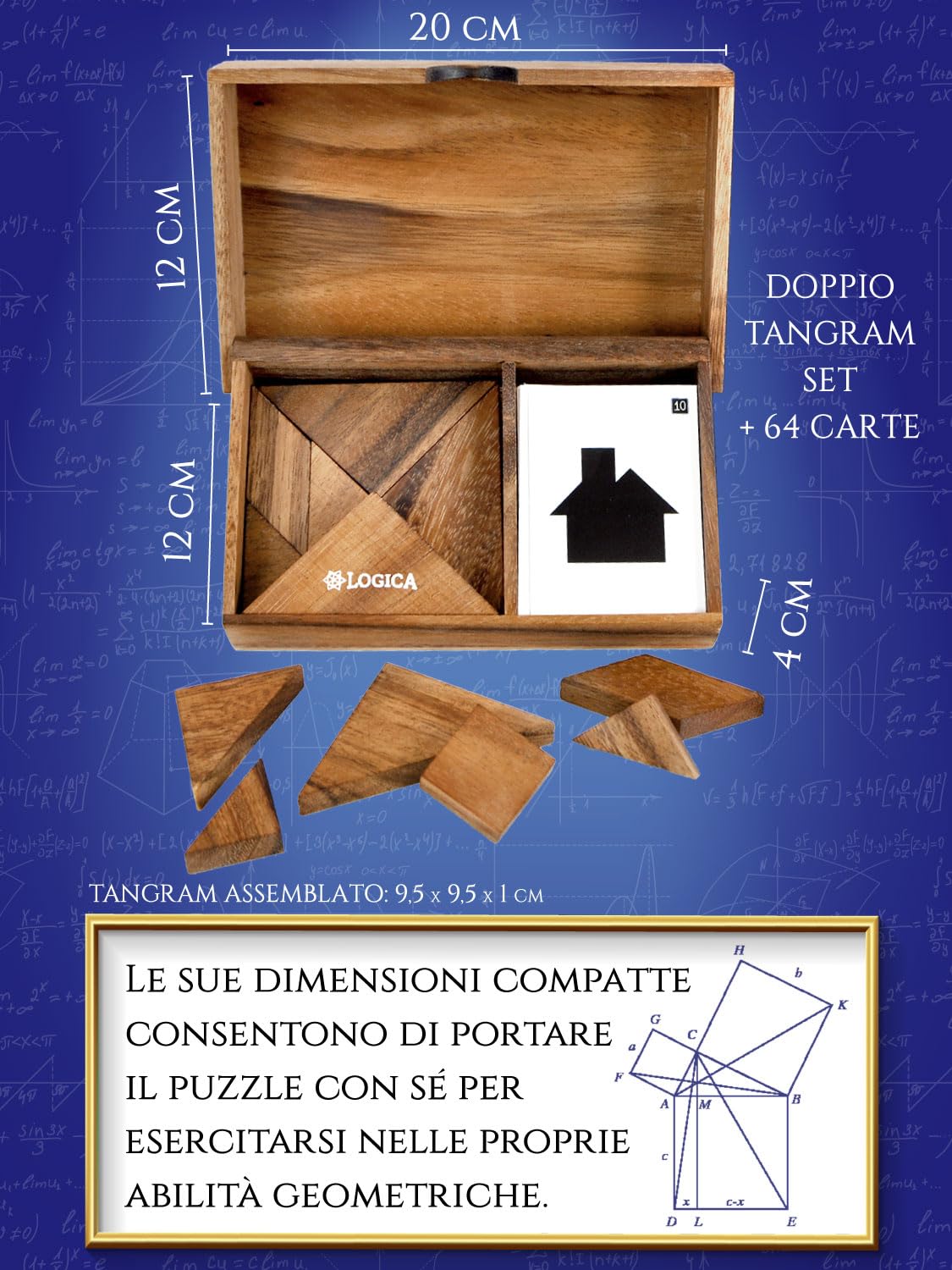 TOWO Pentominoes In Legno – Gioco Rompicapo Matematico Con 12 Pezzi, Per Bambini (6+) E Adulti – Oltre 600 Combinazioni