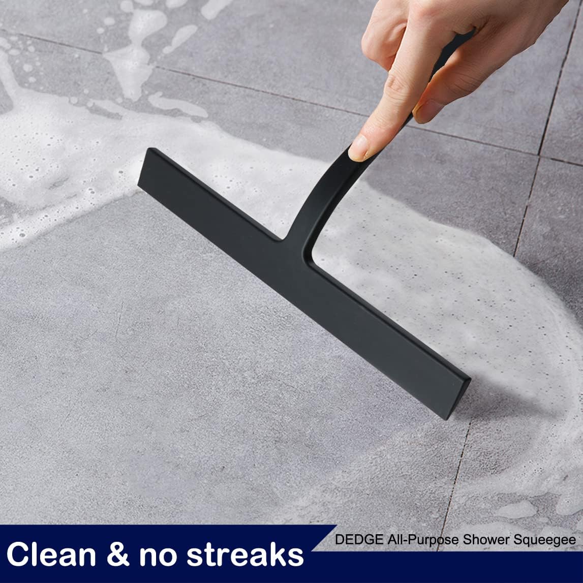 DED Shower Squeee Window Glass Wiper Scraper Cleaner with Silicone