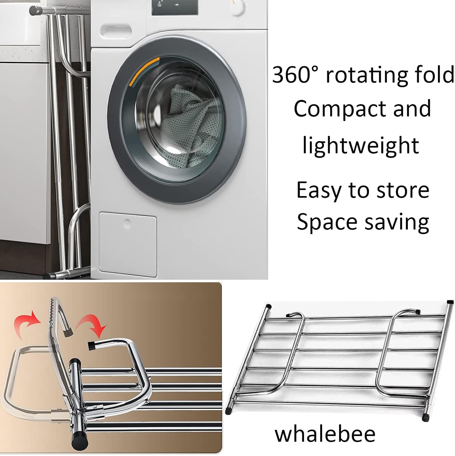 Telescopic WallMounted Drying Rack Stainless Steel Clothes Dryer for Balcony & Terrace EasyFold Design SpaceSaving Radiator Clothes Drying Solution