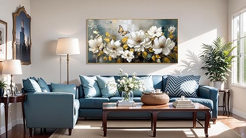 Miniatura 31 de Arte para pared, pinturas de arte abstracto, fantasía azul, grafiti colorido sobre fondo blanco, arte moderno para decoración de pared para sala