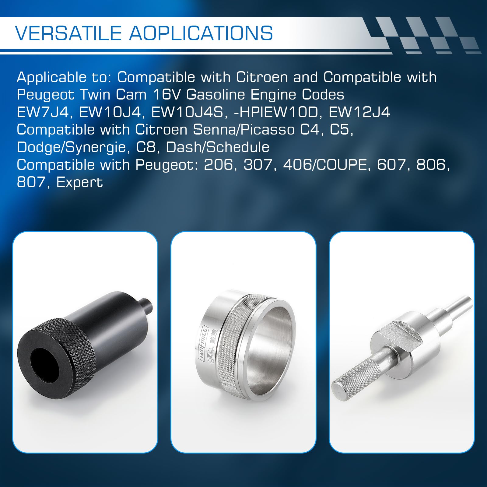 Calage Moteur Courroie de Distribution Kit, Outil Calage Arbre à Cames, Outil de Calage Moteur Compatible avec Peugeot, mit C-itroen, PSA Diesel Petrol Twin Tdi HDI PSA 4086