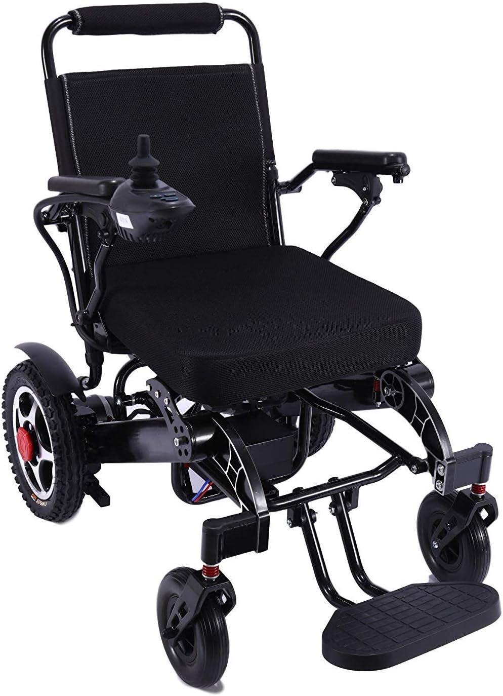 Lightweight Folding Carry Power Wheelchair, Aerospace Aluminum Crafted Design Foldable Heavy