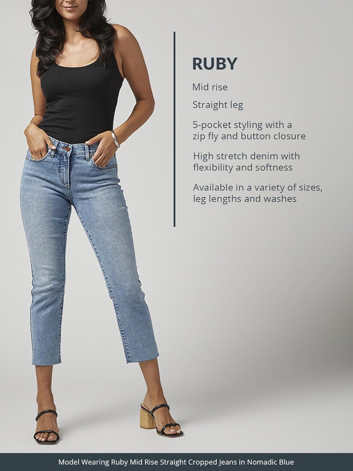 JAG Jeans Women's Ruby Mid Rise Straight Leg Jeans Guatemala Ubuy