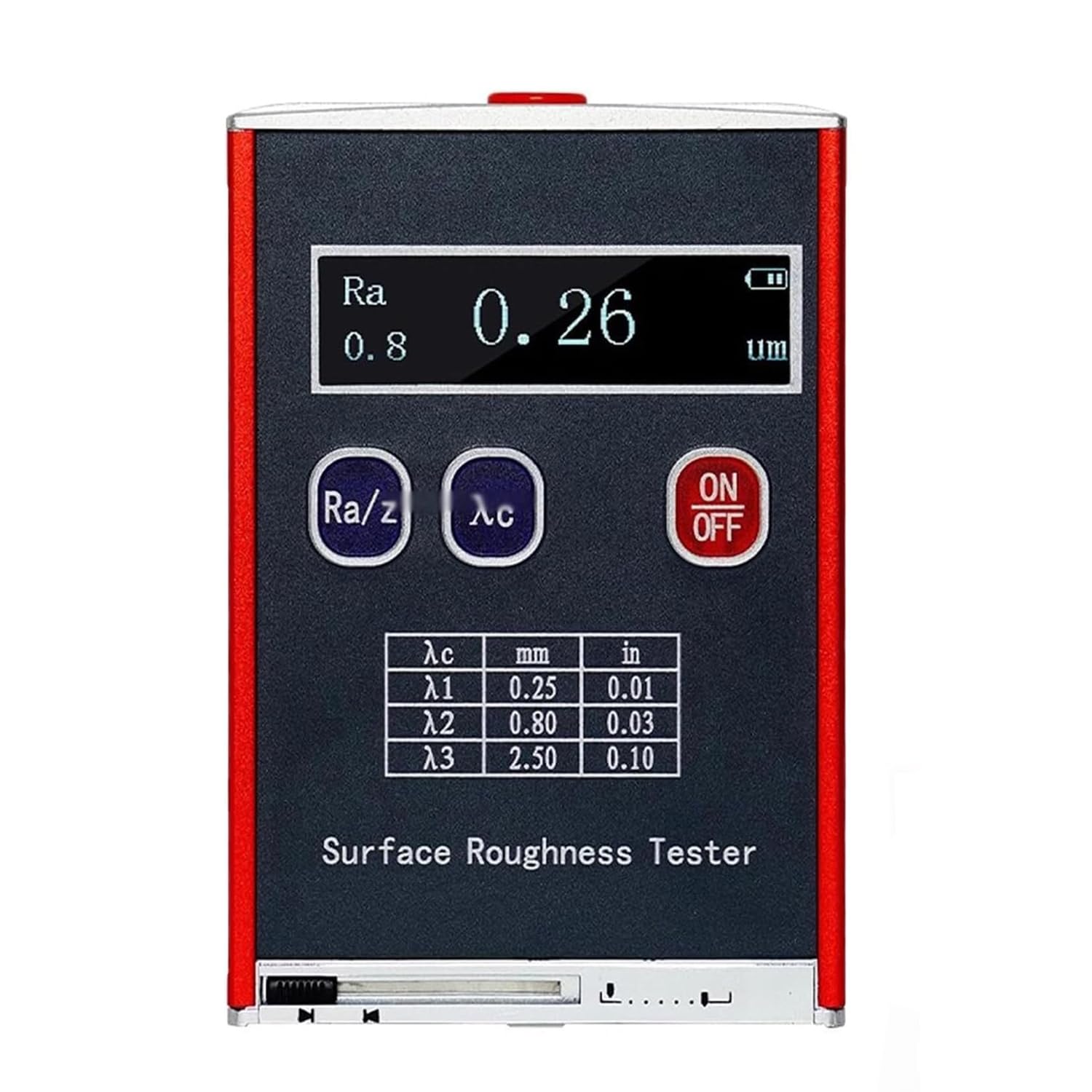 Mavdecll Roughness Tester, Surface Roughness Test Device, Measuring Range Ra/Rq 0.05~15.0 Μm, Rz/Rt 0.1~50.0 Μm, High Accuracy 0.01 Μm, For Surfaces Profile Gauging