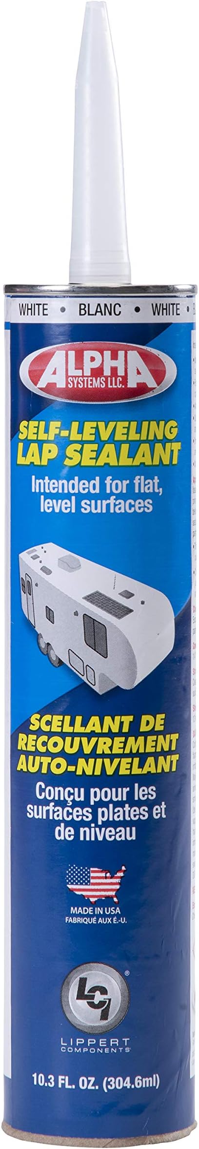 Alpha Systems 862144 N1021 High Solids Low V.O.C. Self-Leveling Sealant-11 oz. Tube, White