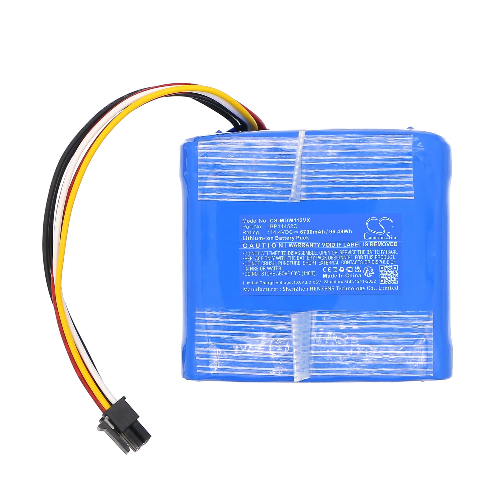 Batterie de rechange pour Eureka E10s, EA100001, EA100003, NERE10S-EU-VD ; 5241 Aurum, 6241 Aurum PN:Eureka BP14452C 6700 mAh / 96,48 Wh