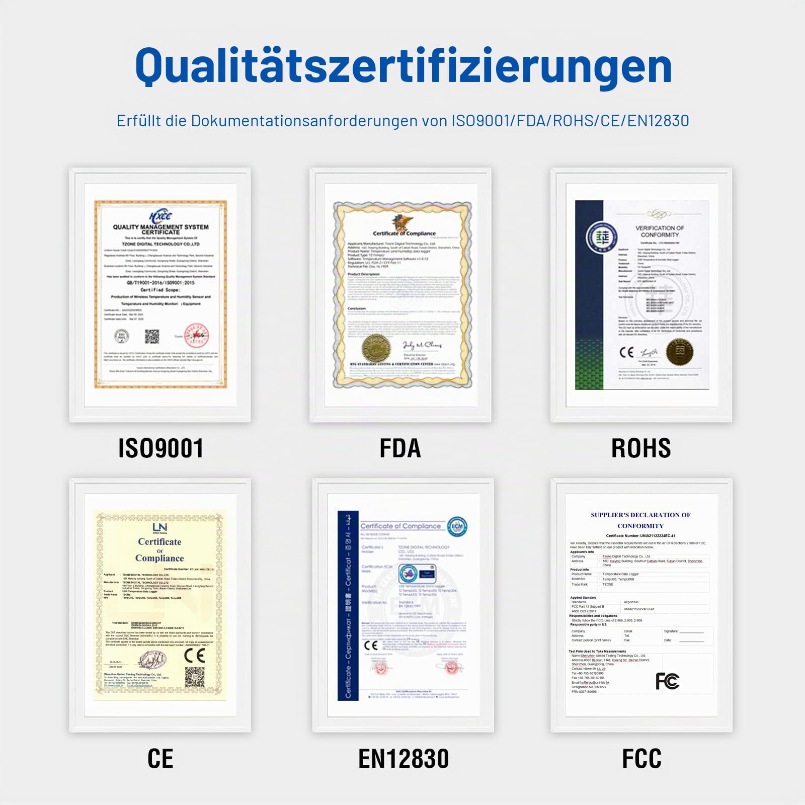 ThermElc TE-02Pro Temperatur Datenlogger, LED-Lichtwarnung für Temperatur, MKT, –30 bis +60 °C und einfach zugängliche PDF-CSV-Datenberichte, geeigneter temperaturempfindlicher Kühlkettenversand