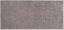 Passadeira Tapete 50x100 17mm Quarto Sala Escritório Corredor Antiderrapante Toque Macio E Visual Moderno Para Sua Decoração (CINZA)
