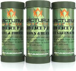 Arcturus Camo Face Paint Sticks for Hunting, Airsoft & Paintball,