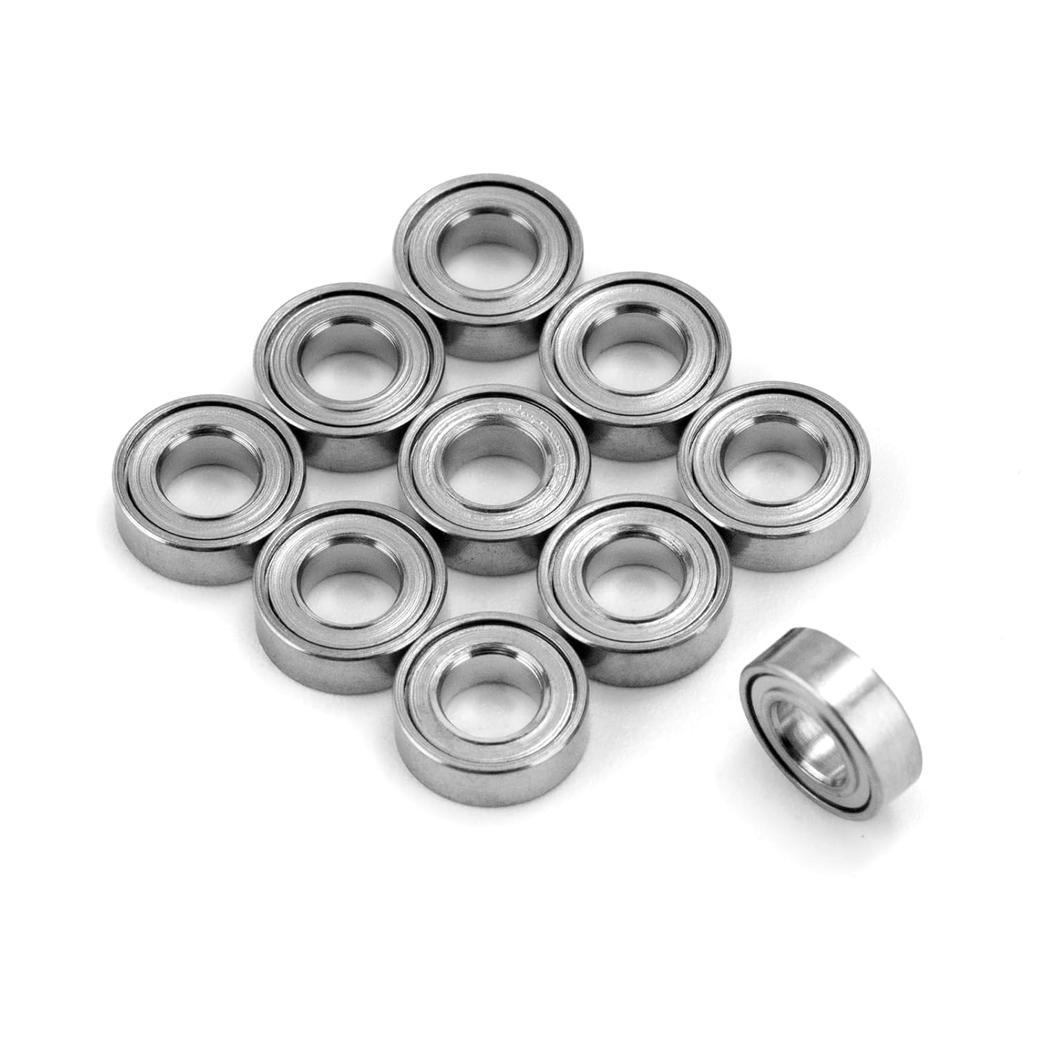 XIKE MR63W2 3x6x2mm Double Shielded Miniature Deep Groove Ball Bearing,Double Rubber Sealed (10 Pcs)
