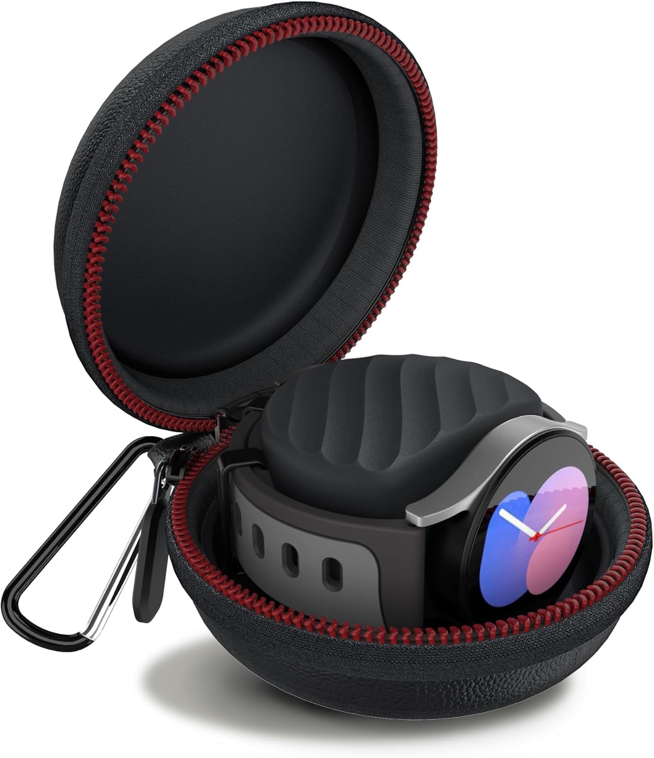 EMallee Galaxy Watch 8 7 Charger Holder, Portable Travel Carrying bag Protective Storage case and USB-C charger for Samsung Galaxy Watch 8 7 ultra 6