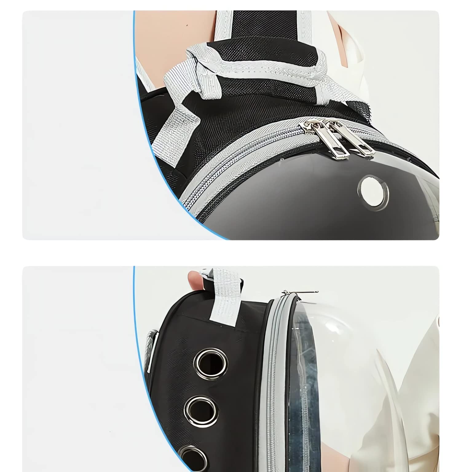 Astronauta Gato Bolsa Mascota Mochila / Portador Paquete Frontal para Pequeño Mediano Gato Cachorro Perro / Salir Portátil Transparente Cápsula Espacial Bolsa para Mascotas Accesorios para Gatos