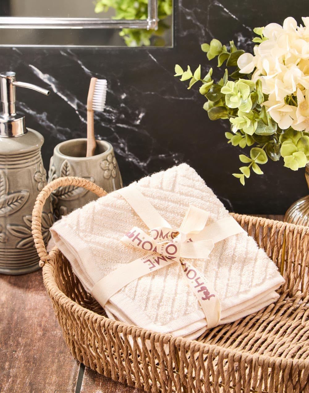 Fabindia Off White Cotton Pile Face Towel Set of 2-picture-12